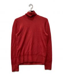 Drumohr（ドルモア）の古着「メリノウールタートルネックニット」｜レッド