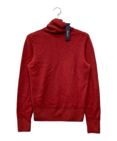 Drumohr（ドルモア）Drumohr (ドルモア) メリノウールタートルネックニット レッド サイズ:44の古着・服飾アイテム