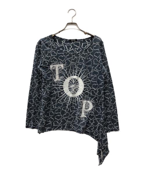 Jean Paul GAULTIER（ジャンポールゴルチェ）Jean Paul GAULTIER (ジャンポールゴルチェ) 長袖TOPハートプリントカットソー ネイビー サイズ:以下参照の古着・服飾アイテム
