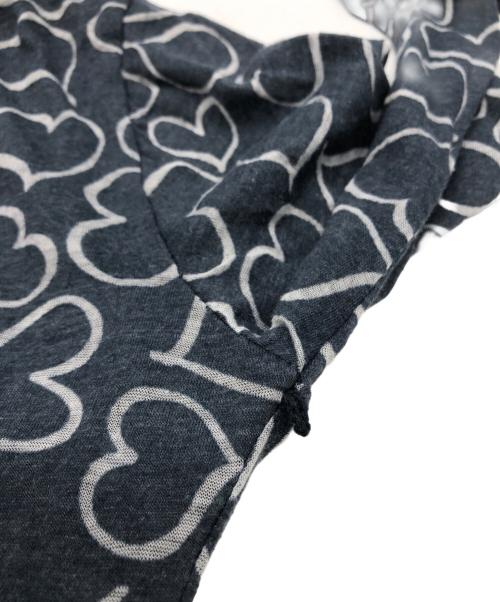 Jean Paul GAULTIER（ジャンポールゴルチェ）Jean Paul GAULTIER (ジャンポールゴルチェ) 長袖TOPハートプリントカットソー ネイビー サイズ:以下参照の古着・服飾アイテム