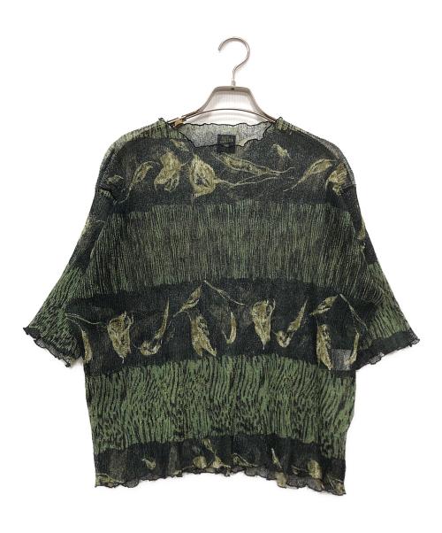 Jean Paul GAULTIER（ジャンポールゴルチェ）Jean Paul GAULTIER (ジャンポールゴルチェ) パワーネットカットソー グリーン サイズ:2の古着・服飾アイテム