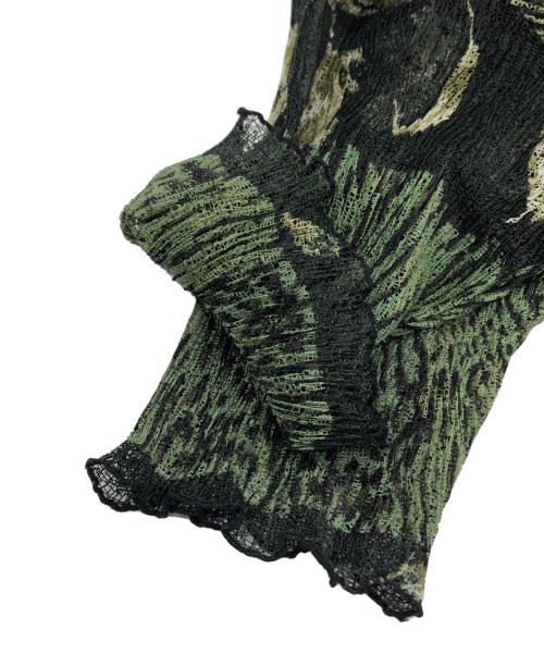 Jean Paul GAULTIER（ジャンポールゴルチェ）Jean Paul GAULTIER (ジャンポールゴルチェ) パワーネットカットソー グリーン サイズ:2の古着・服飾アイテム