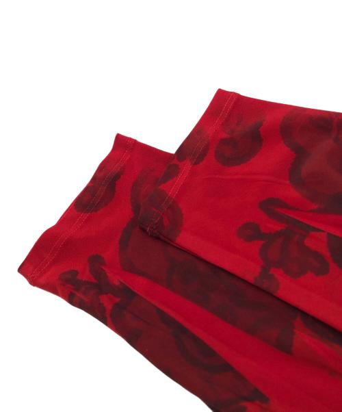 Jean Paul GAULTIER（ジャンポールゴルチェ）Jean Paul GAULTIER (ジャンポールゴルチェ) 総柄チュニックカットソー レッド サイズ:40の古着・服飾アイテム