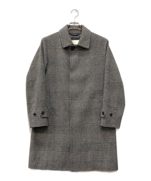 MACKINTOSH PHILOSOPHY（マッキントッシュ フィロソフィー）MACKINTOSH PHILOSOPHY (マッキントッシュ フィロソフィー) グレンチェックステンカラーコート グレー サイズ:36の古着・服飾アイテム