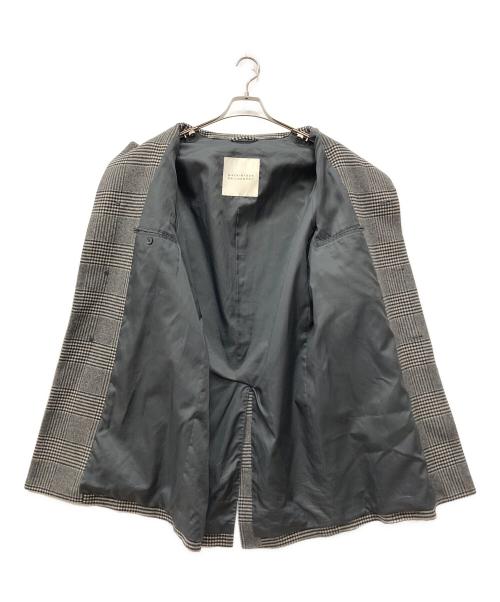 MACKINTOSH PHILOSOPHY（マッキントッシュ フィロソフィー）MACKINTOSH PHILOSOPHY (マッキントッシュ フィロソフィー) グレンチェックステンカラーコート グレー サイズ:36の古着・服飾アイテム