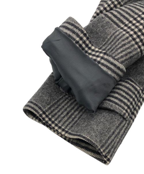 MACKINTOSH PHILOSOPHY（マッキントッシュ フィロソフィー）MACKINTOSH PHILOSOPHY (マッキントッシュ フィロソフィー) グレンチェックステンカラーコート グレー サイズ:36の古着・服飾アイテム