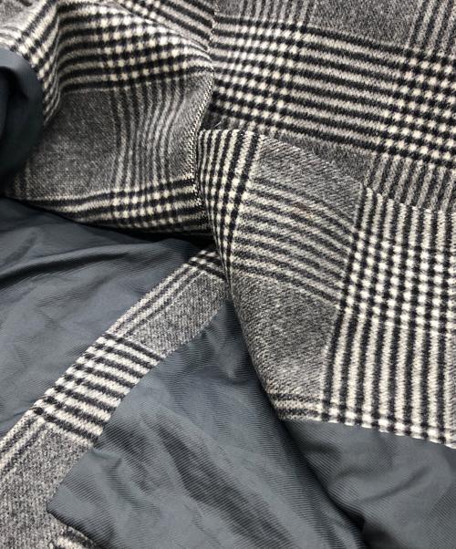 MACKINTOSH PHILOSOPHY（マッキントッシュ フィロソフィー）MACKINTOSH PHILOSOPHY (マッキントッシュ フィロソフィー) グレンチェックステンカラーコート グレー サイズ:36の古着・服飾アイテム