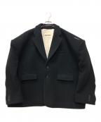 asparagusアスパラガス）の古着「メルトン2Bジャケット」｜ブラック