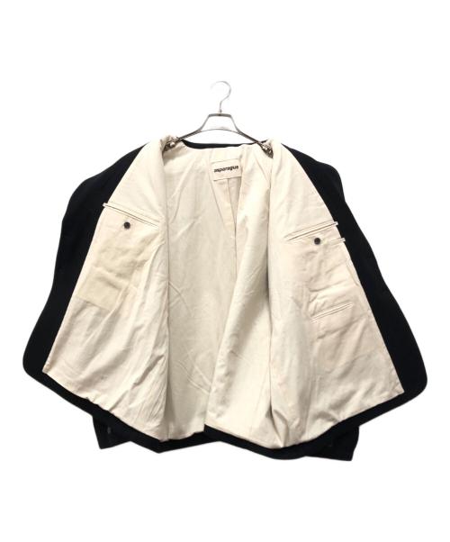 asparagus（アスパラガス）ASPARAGUS (アスパラガス) メルトン2Bジャケット ブラック サイズ:Mの古着・服飾アイテム