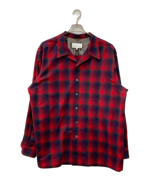 Maison Margiela（メゾンマルジェラ）Maison Margiela (メゾンマルジェラ) PENDLETON (ペンドルトン) Plaid Pattern Button-Down Shirt レッド サイズ:40の古着・服飾アイテム