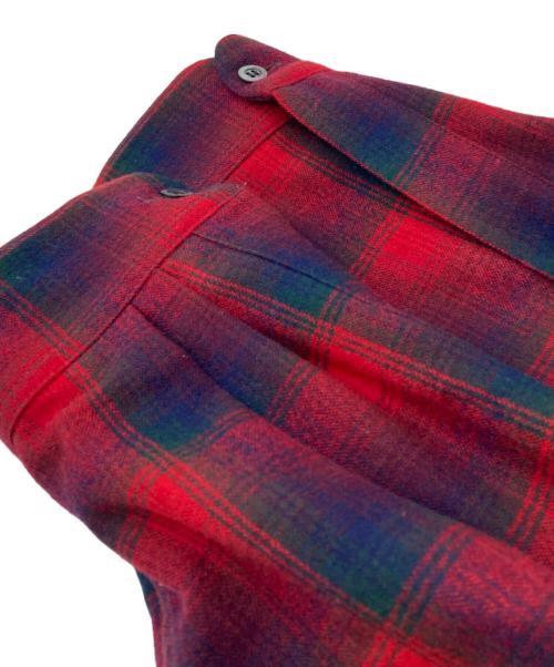 Maison Margiela（メゾンマルジェラ）Maison Margiela (メゾンマルジェラ) PENDLETON (ペンドルトン) Plaid Pattern Button-Down Shirt レッド サイズ:40の古着・服飾アイテム