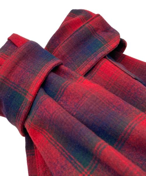 Maison Margiela（メゾンマルジェラ）Maison Margiela (メゾンマルジェラ) PENDLETON (ペンドルトン) Plaid Pattern Button-Down Shirt レッド サイズ:40の古着・服飾アイテム