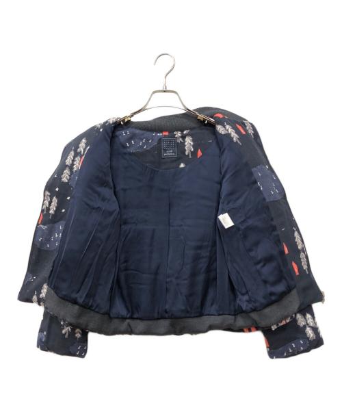 mina perhonen（ミナ ペルホネン）mina perhonen (ミナ ペルホネン) ダウンブルゾン ネイビー サイズ:36の古着・服飾アイテム