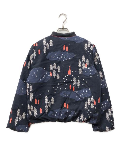 mina perhonen（ミナ ペルホネン）mina perhonen (ミナ ペルホネン) ダウンブルゾン ネイビー サイズ:36の古着・服飾アイテム