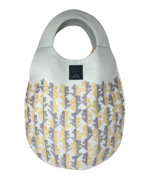 mina perhonen（ミナ ペルホネン）mina perhonen (ミナ ペルホネン) twin flower egg bag グリーン 未使用品の古着・服飾アイテム