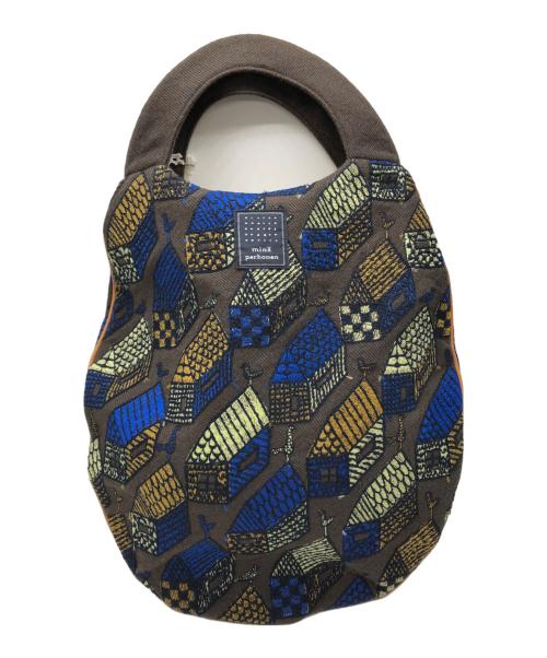 mina perhonen（ミナ ペルホネン）mina perhonen (ミナ ペルホネン) egg bag -village- ブラウン 未使用品の古着・服飾アイテム
