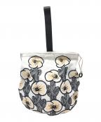 mina perhonenミナ ペルホネン）の古着「ハナカゼ ペアバッグ」｜ホワイト