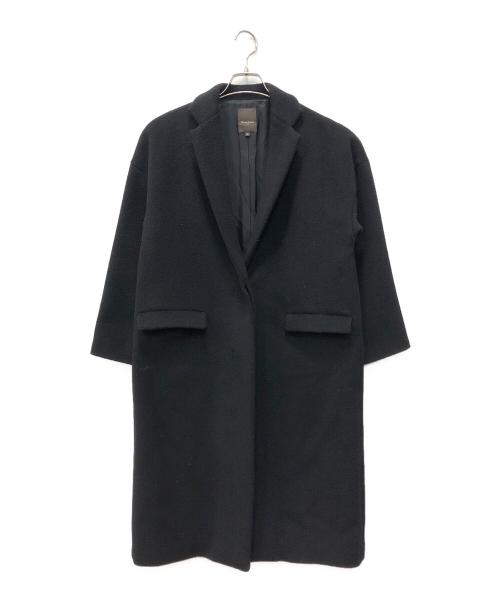 Demi-Luxe Beams（デミルクス ビームス）Demi-Luxe BEAMS (デミルクス ビームス) カシミヤ混チェスターコート ブラック サイズ:38の古着・服飾アイテム