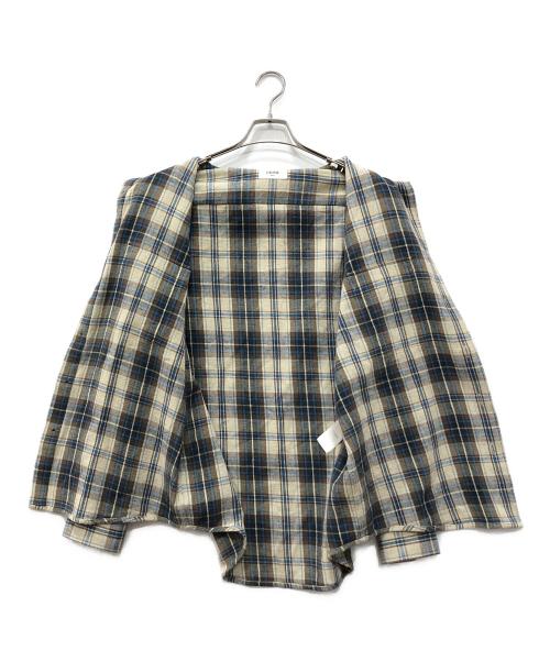CELINE（セリーヌ）CELINE (セリーヌ) Checked Loose Shirt 'Natural/Beige' ベージュ サイズ:40の古着・服飾アイテム