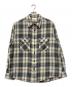 CELINE（セリーヌ）の古着「Checked Loose Shirt 'Natural/Beige'」｜ベージュ