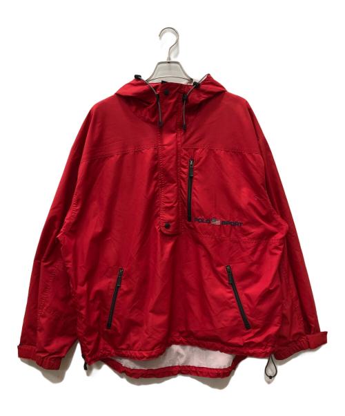 POLO SPORT（ポロスポーツ）POLO SPORT (ポロスポーツ) アノラックパーカー レッド サイズ:ＸＸＬの古着・服飾アイテム