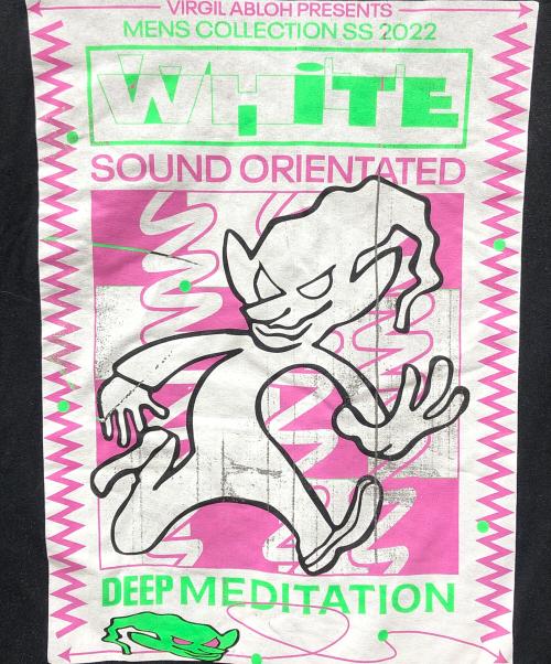 OFFWHITE（オフホワイト）OFFWHITE (オフホワイト) プリントTシャツ ブラック サイズ:XLの古着・服飾アイテム