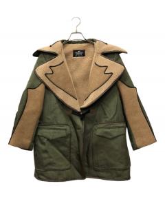 中古・古着通販】A.P.C. (アーペーセー) ダブルレザーコート ブラウン