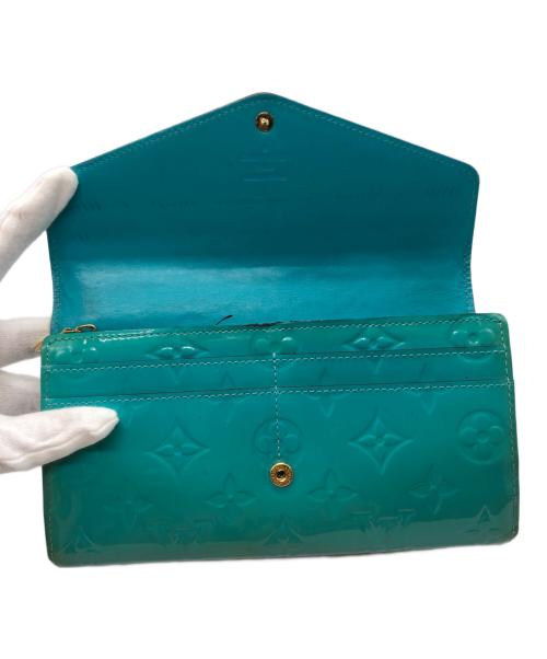 LOUIS VUITTON（ルイ ヴィトン）LOUIS VUITTON (ルイ ヴィトン) 長財布 ターコイズブルーの古着・服飾アイテム