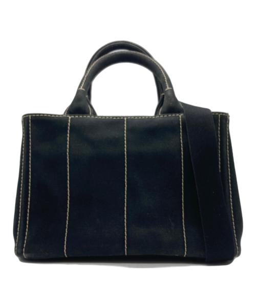PRADA（プラダ）PRADA (プラダ) 2WAYショルダーバッグ ブラックの古着・服飾アイテム
