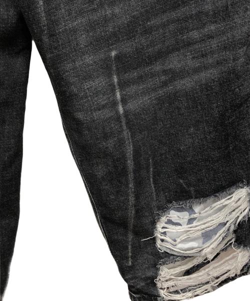 Jaded London（ジェイデッドロンドン）Jaded London (ジェイデッドロンドン) Double Layer Denim Camo XL Colossus Jeans グレー サイズ:32の古着・服飾アイテム