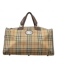 Burberry's（バーバリーズ）の古着「ノヴァチェックボストンバッグ」｜ベージュ