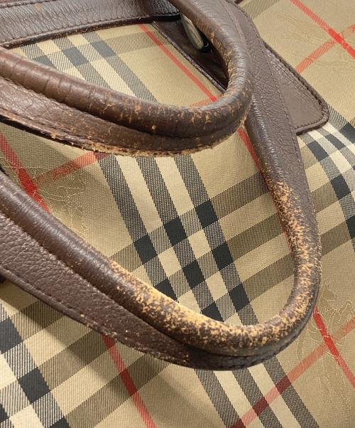 Burberry's（バーバリーズ）Burberry's (バーバリーズ) ノヴァチェックボストンバッグ ベージュ サイズ:下記参照の古着・服飾アイテム