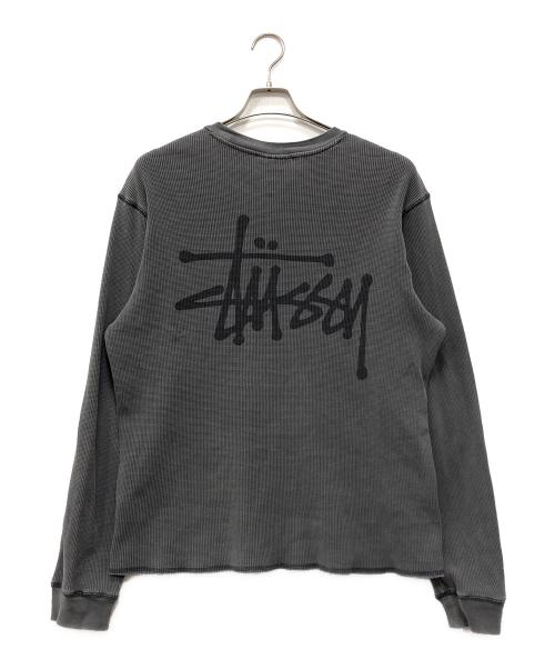 stussy（ステューシー）stussy (ステューシー) BASIC STOCK LS THERMAL グレー サイズ:Mの古着・服飾アイテム