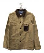 COMME des GARCONS JUNYA WATANABE MANコム デ ギャルソン ジュンヤ ワタナベ マン）の古着「レザーポケットカバーオール」｜ベージュ