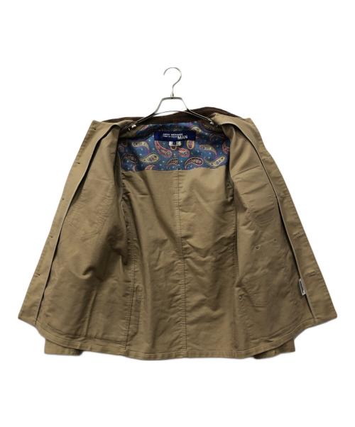 COMME des GARCONS JUNYA WATANABE MAN（コム デ ギャルソン ジュンヤ ワタナベ マン）COMME des GARCONS JUNYA WATANABE MAN (コム デ ギャルソン ジュンヤ ワタナベ マン) レザーポケットカバーオール ベージュ サイズ:Sの古着・服飾アイテム