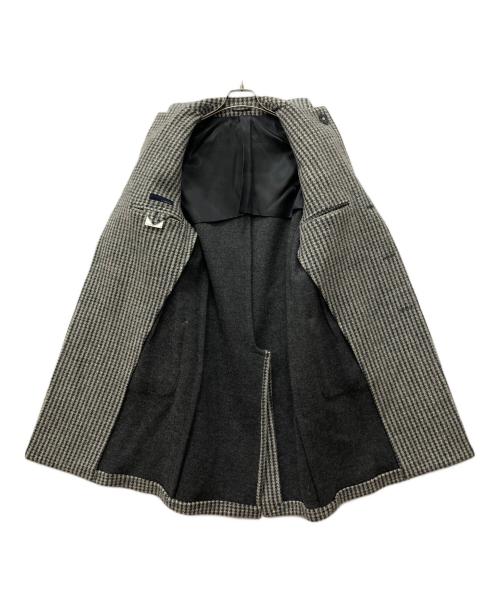 LARDINI（ラルディーニ）LARDINI (ラルディーニ) 千鳥柄チェスターコート ホワイト サイズ:48の古着・服飾アイテム