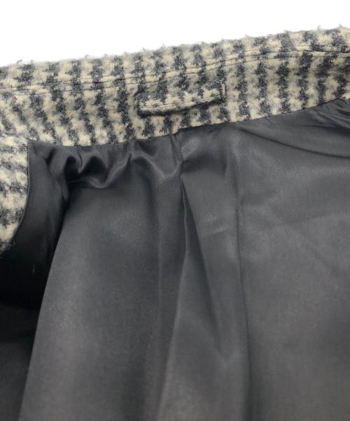 LARDINI（ラルディーニ）LARDINI (ラルディーニ) 千鳥柄チェスターコート ホワイト サイズ:48の古着・服飾アイテム