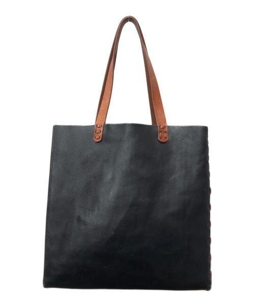 HENRY CUIR（アンリークイール）HENRY CUIR (アンリークイール) レザートートバッグ ブラック サイズ:下記参照の古着・服飾アイテム