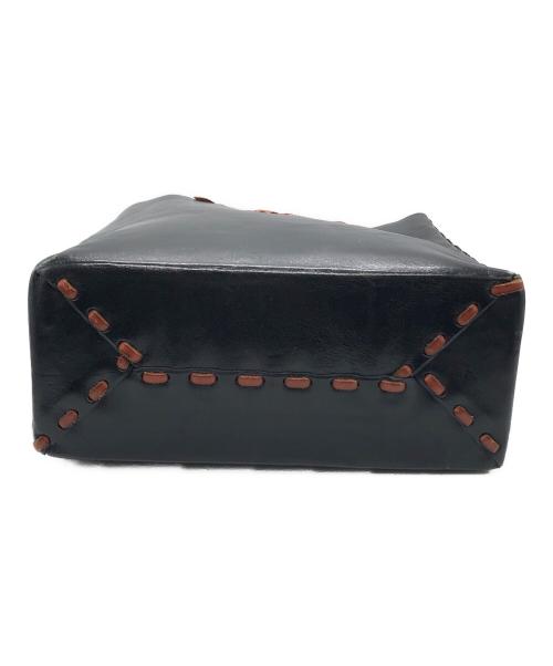 HENRY CUIR（アンリークイール）HENRY CUIR (アンリークイール) レザートートバッグ ブラック サイズ:下記参照の古着・服飾アイテム