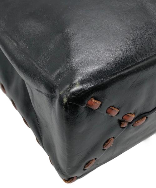 HENRY CUIR（アンリークイール）HENRY CUIR (アンリークイール) レザートートバッグ ブラック サイズ:下記参照の古着・服飾アイテム