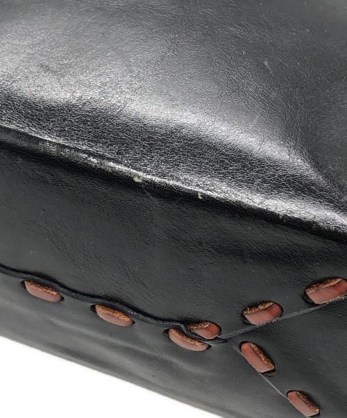 HENRY CUIR（アンリークイール）HENRY CUIR (アンリークイール) レザートートバッグ ブラック サイズ:下記参照の古着・服飾アイテム