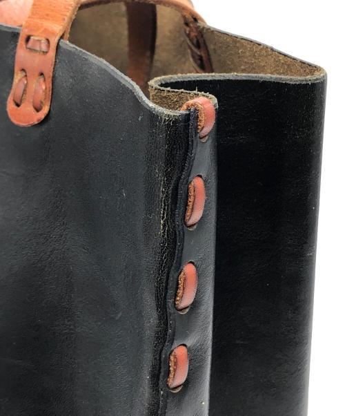 HENRY CUIR（アンリークイール）HENRY CUIR (アンリークイール) レザートートバッグ ブラック サイズ:下記参照の古着・服飾アイテム