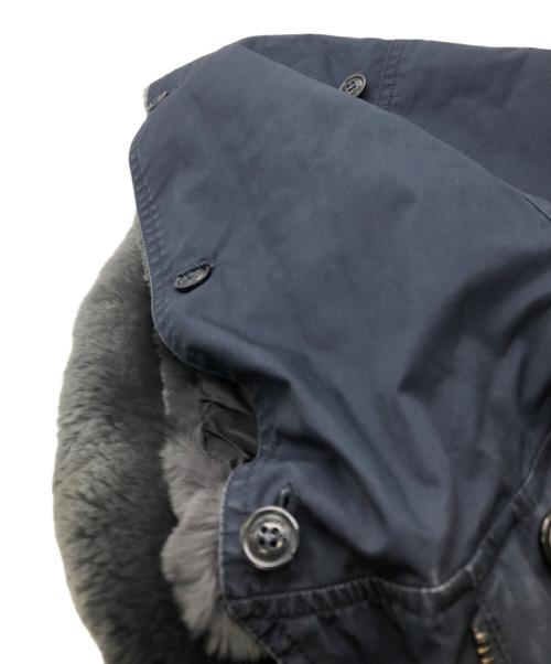 WOOLRICH（ウールリッチ）WOOLRICH (ウールリッチ) ラビットファー ライナー付きモッズコート ネイビー サイズ:Sの古着・服飾アイテム