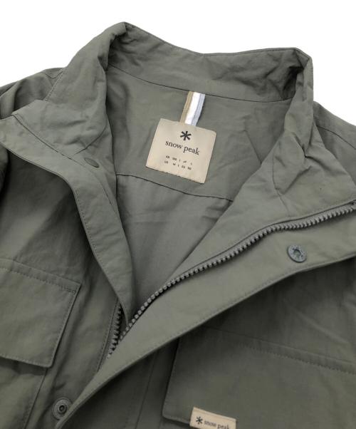 Snow peak（スノーピーク）Snow peak (スノーピーク) Cample stand neck windbreaker グリーン サイズ:Lの古着・服飾アイテム