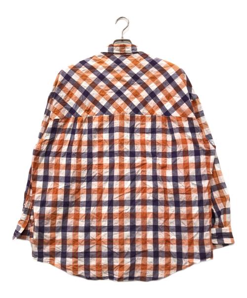 Graphpaper（グラフペーパー）Graphpaper (グラフペーパー) チェックシャツ オレンジ サイズ:Fの古着・服飾アイテム