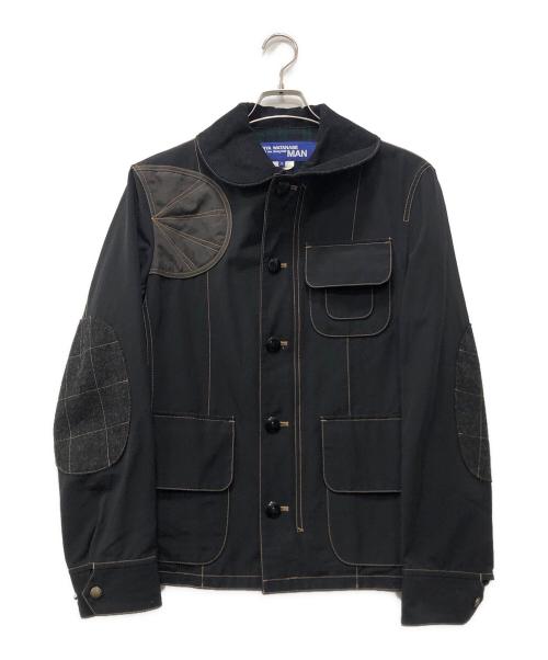 COMME des GARCONS JUNYA WATANABE MAN（コム デ ギャルソン ジュンヤ ワタナベ マン）COMME des GARCONS JUNYA WATANABE MAN (コム デ ギャルソン ジュンヤ ワタナベ マン) ナイロン切替ジャケット ブラック サイズ:Sの古着・服飾アイテム