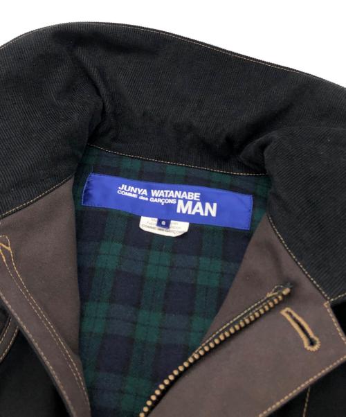 COMME des GARCONS JUNYA WATANABE MAN（コム デ ギャルソン ジュンヤ ワタナベ マン）COMME des GARCONS JUNYA WATANABE MAN (コム デ ギャルソン ジュンヤ ワタナベ マン) ナイロン切替ジャケット ブラック サイズ:Sの古着・服飾アイテム