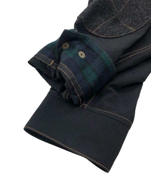 COMME des GARCONS JUNYA WATANABE MAN（コム デ ギャルソン ジュンヤ ワタナベ マン）COMME des GARCONS JUNYA WATANABE MAN (コム デ ギャルソン ジュンヤ ワタナベ マン) ナイロン切替ジャケット ブラック サイズ:Sの古着・服飾アイテム