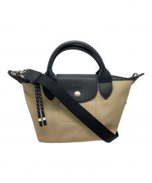 LONGCHAMP（ロンシャン）の古着「ミニショルダーバッグ」｜ベージュ