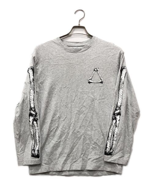 PALACE（パレス）PALACE (パレス) Tri-Bone Longsleeve グレー サイズ:Sの古着・服飾アイテム